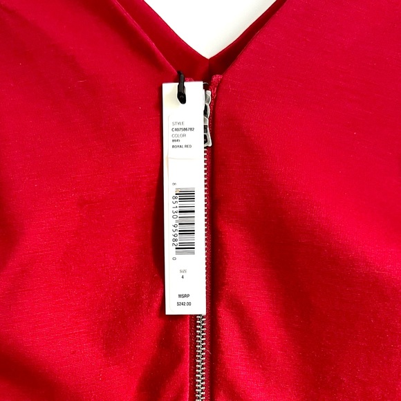Stunning Alice & Olivia Fiona Sheath Dress in Royal Red, Sz 4. - Picture 10 of 13